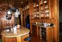Cherry built in cabinets